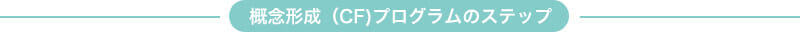 概念形成(CF)プログラムのステップ